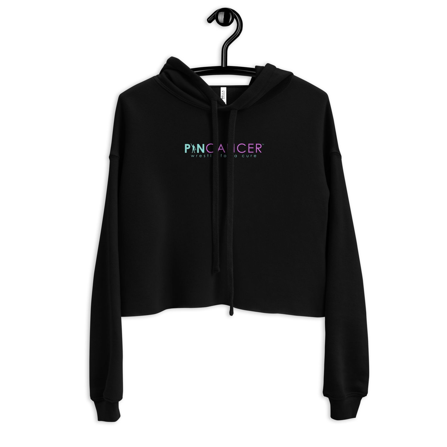 Women's Pin Cancer Crop Hoodie