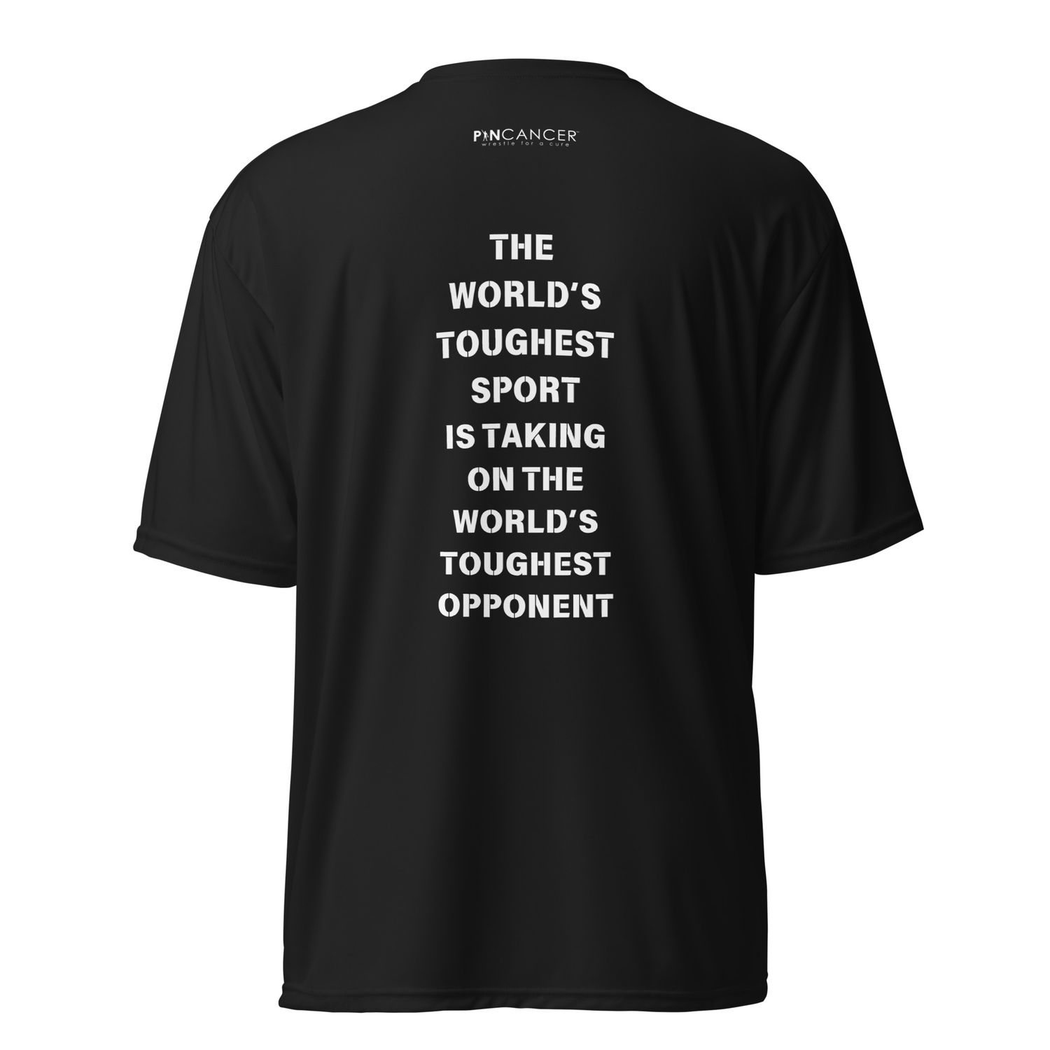 Pin Cancer Performance Workout T-Shirt