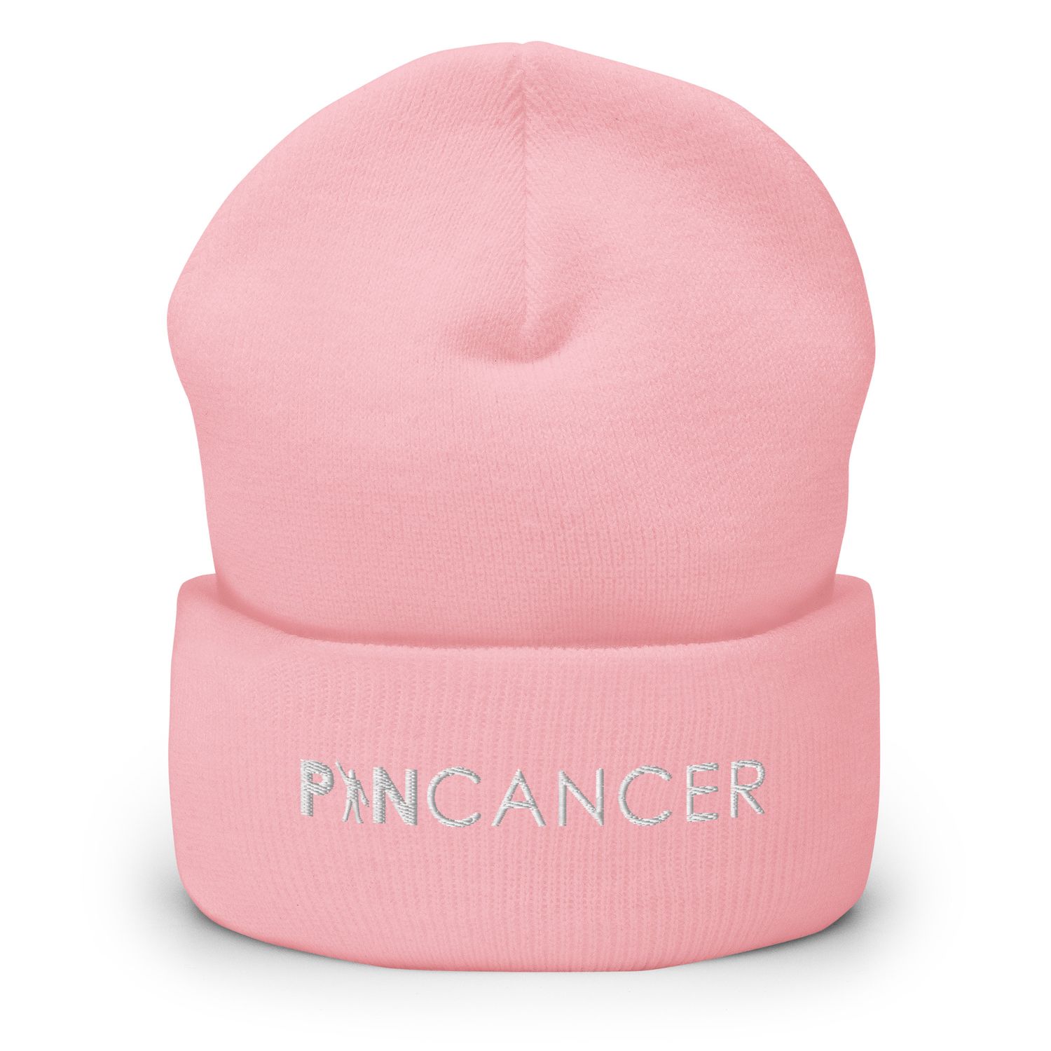 Pin Cancer Cuffed Beanie