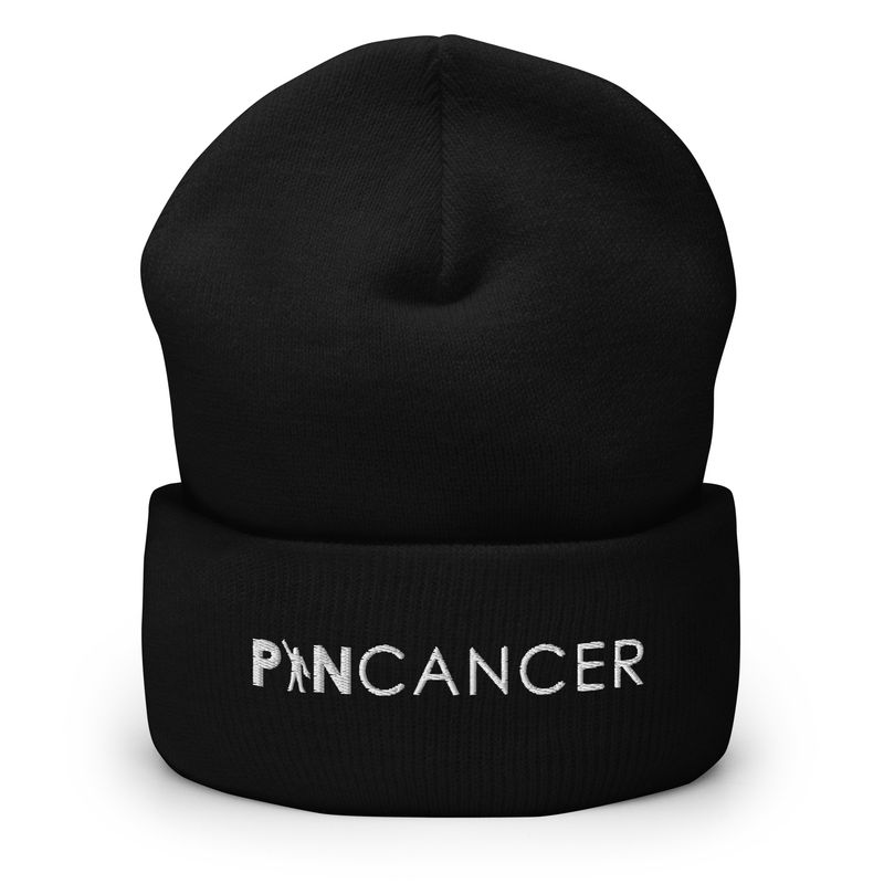 Pin Cancer Cuffed Beanie
