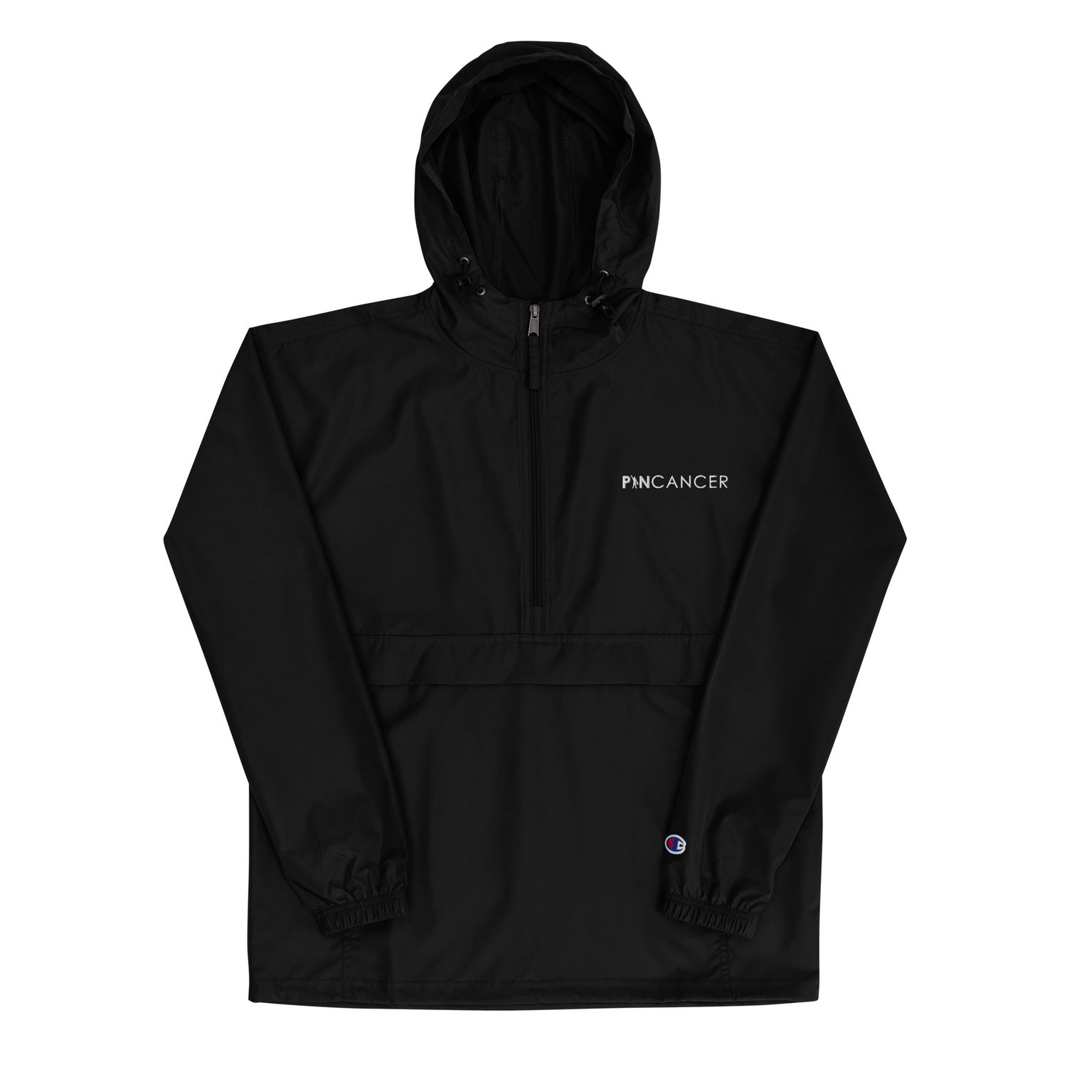 Embroidered Pin Cancer Champion Packable Jacket