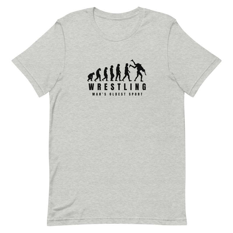 Evolution of Man Wrestling T-Shirt