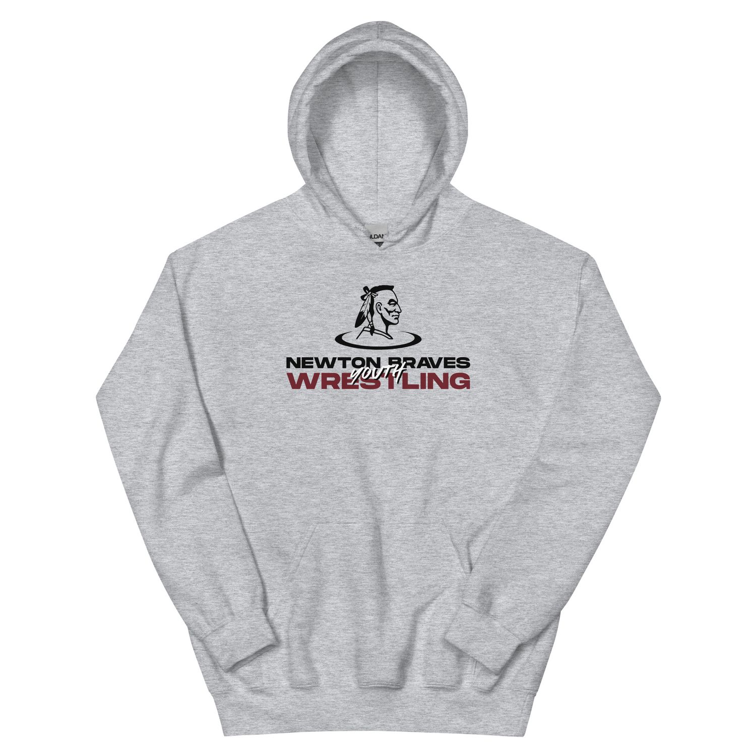 Newton Braves Youth Wrestling Hoodie (Adult)