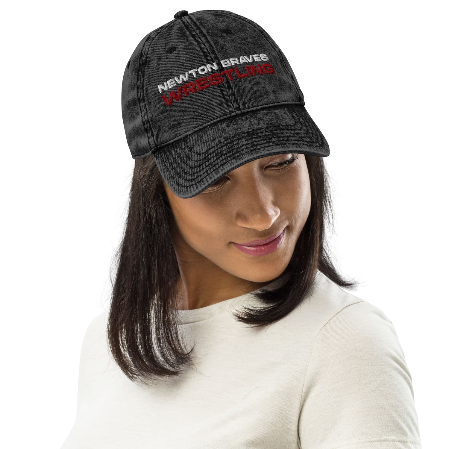 Newton Braves Wrestling Vintage Cotton Twill Cap
