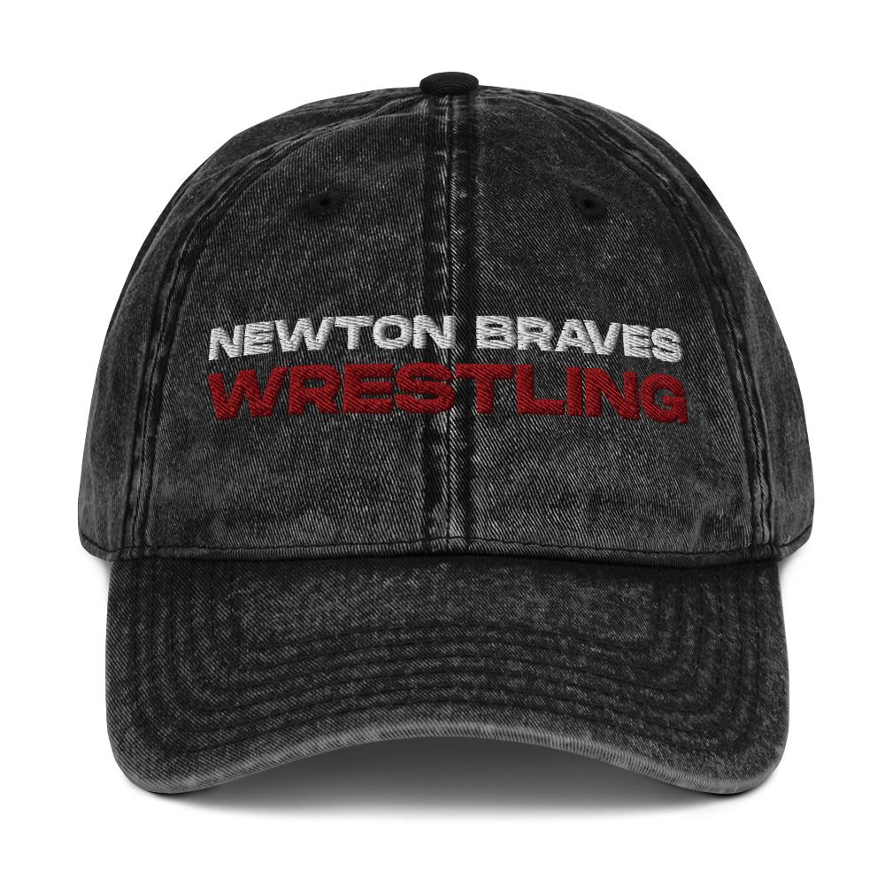 Newton Braves Wrestling Vintage Cotton Twill Cap