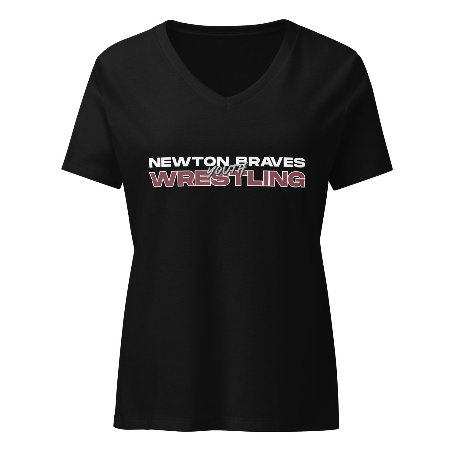 Newton Braves Wrestling - Women’s Relaxed V-Neck