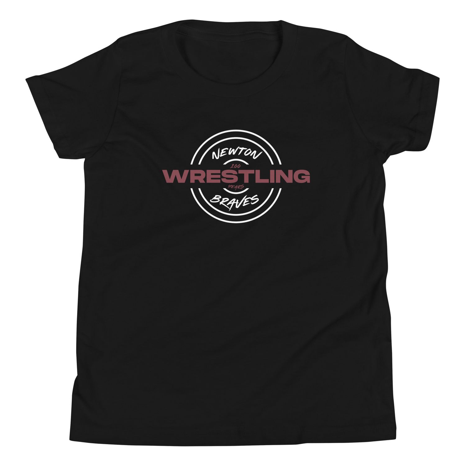 Newton Braves Wrestling 100 Years T-Shirt (Youth)