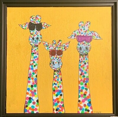 Original Giraffe Artwork by Keeper Jessica - Painting #2