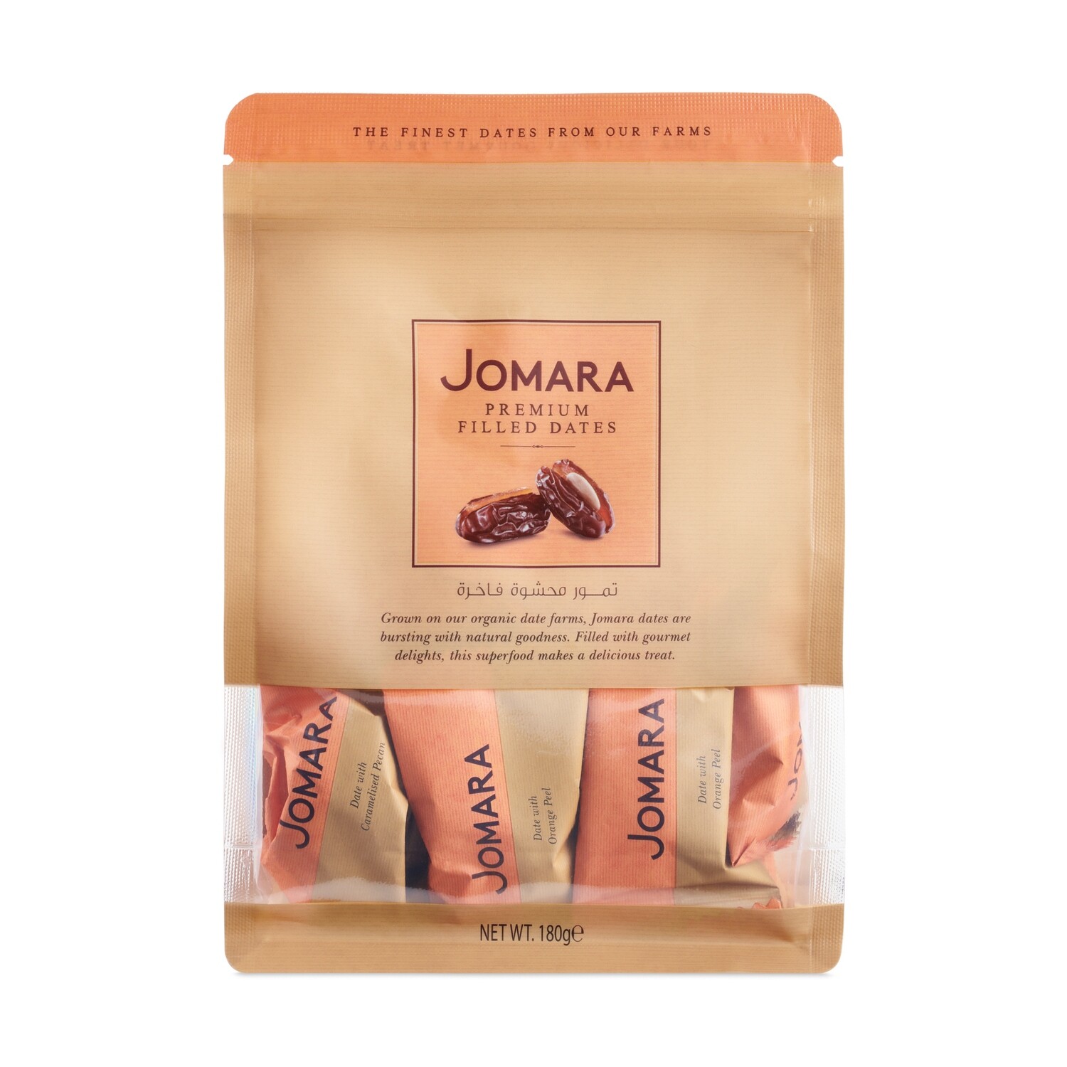 Jomara Filled Dates Pouch 4oz - 12ct Display-Ready Case
