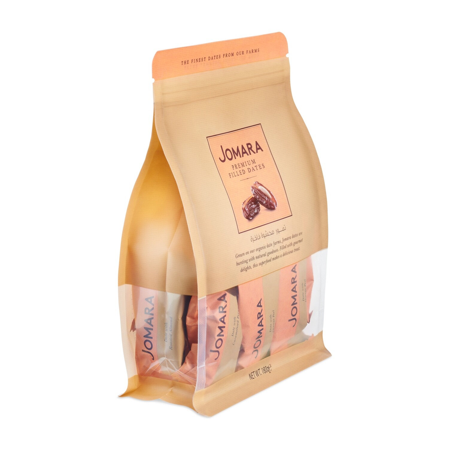 Jomara Filled Dates Pouch 4oz - 12ct Display-Ready Case
