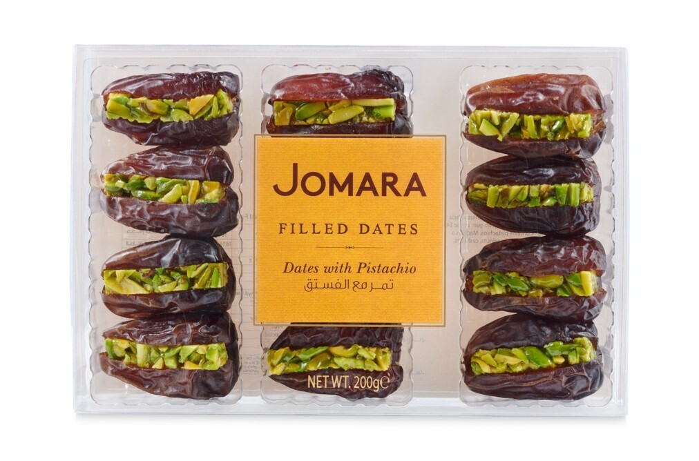Jomara Wanan Dates w/Pistachio 7.0oz - 12ct Display Case