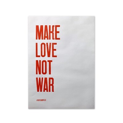 Плакат «Make love not war»