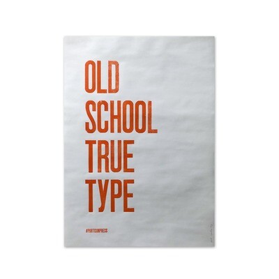 Плакат «Old school true type»