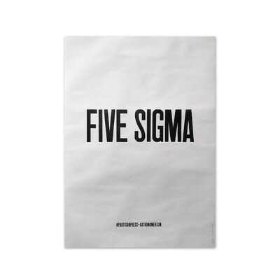 Плакат «Five sigma»