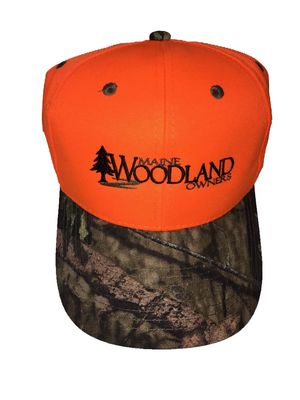 Maine Woodland Owners Blaze Orange/Camo Hat