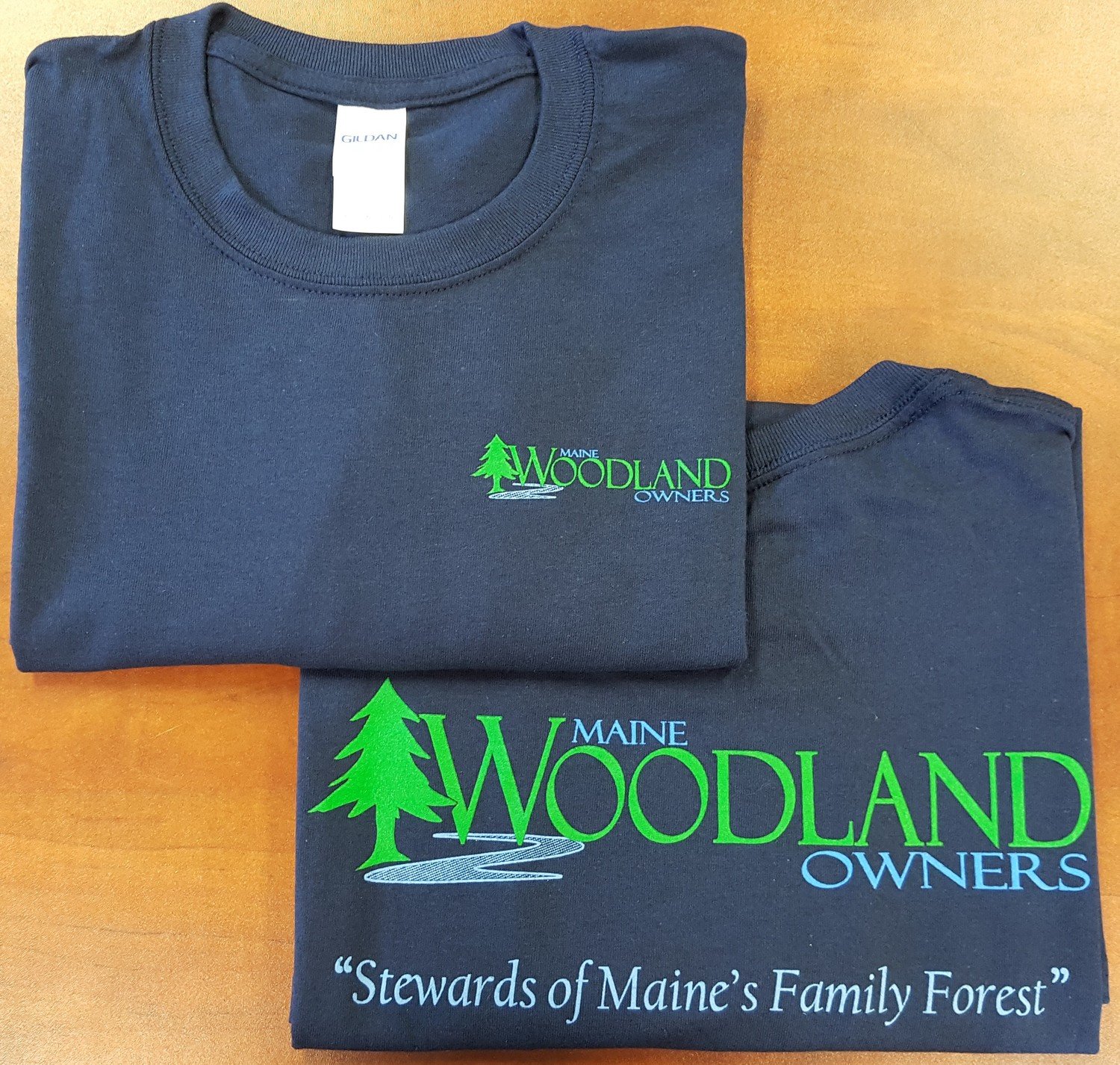 Maine Woodland Owners T-shirt (Navy)
