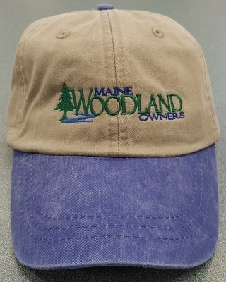 Maine Woodland Owners Stone/Blue relaxed profile cap