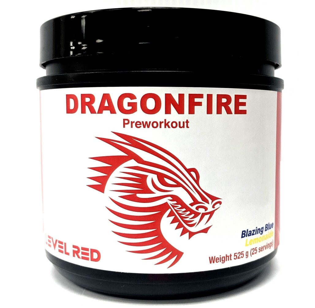 Level Red Dragonfire Pre Workout Blazing Blue Lemonade