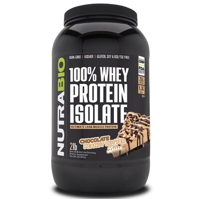 Nutrabio Whey Protein Isolate - Chocolate Peanut Butter Bliss