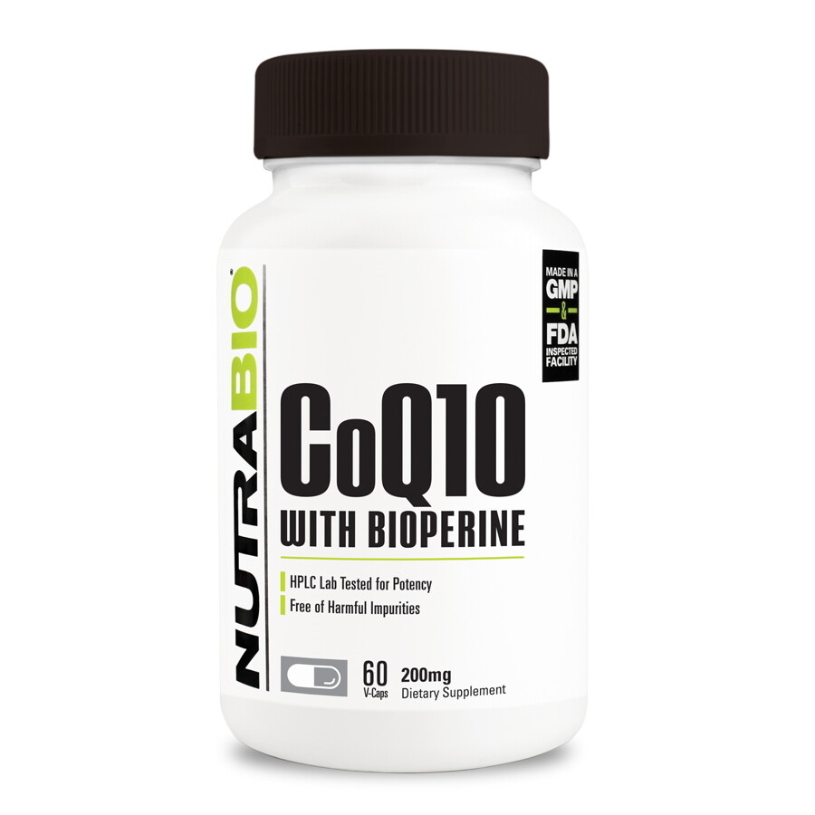 Nutrabio CoQ10 200mg With Bioperine