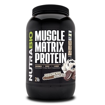 Nutrabio Muscle Matrix Protein 2lb - Ice Cream Cookie Dream