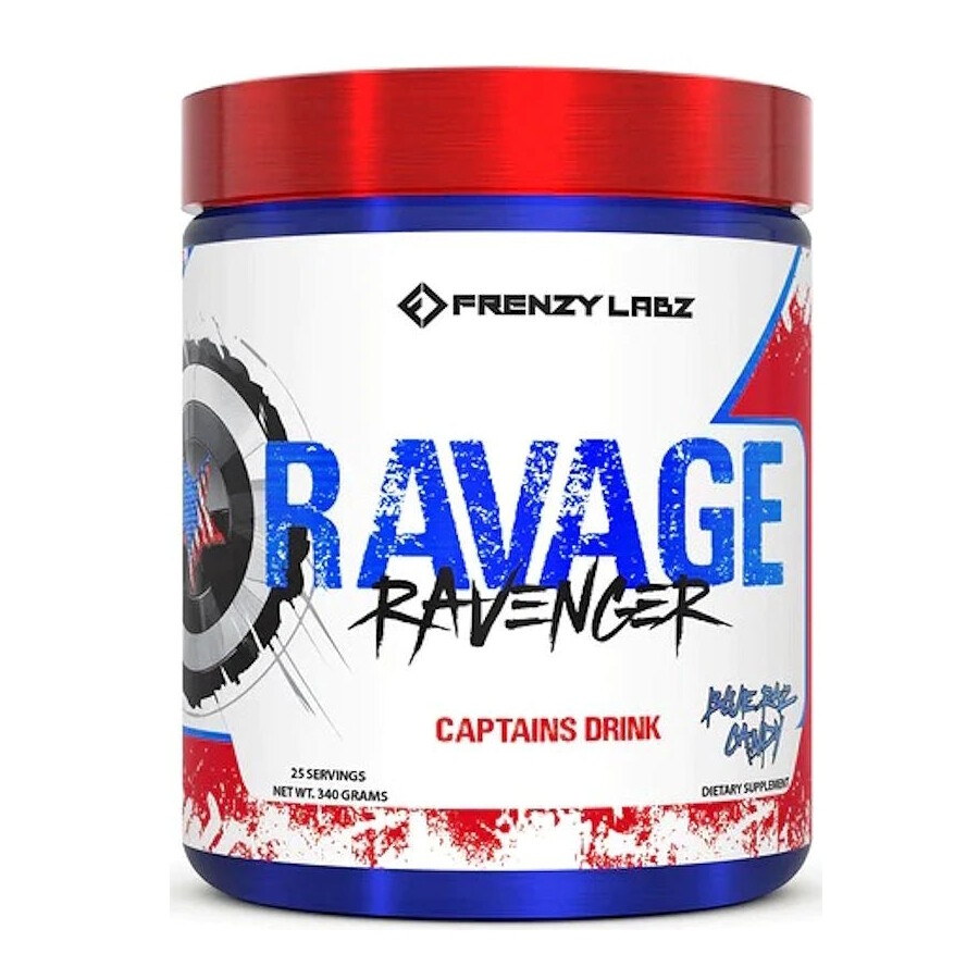 Frenzy Labz Ravage Ravenger Pre Workout - Blue Raz Candy