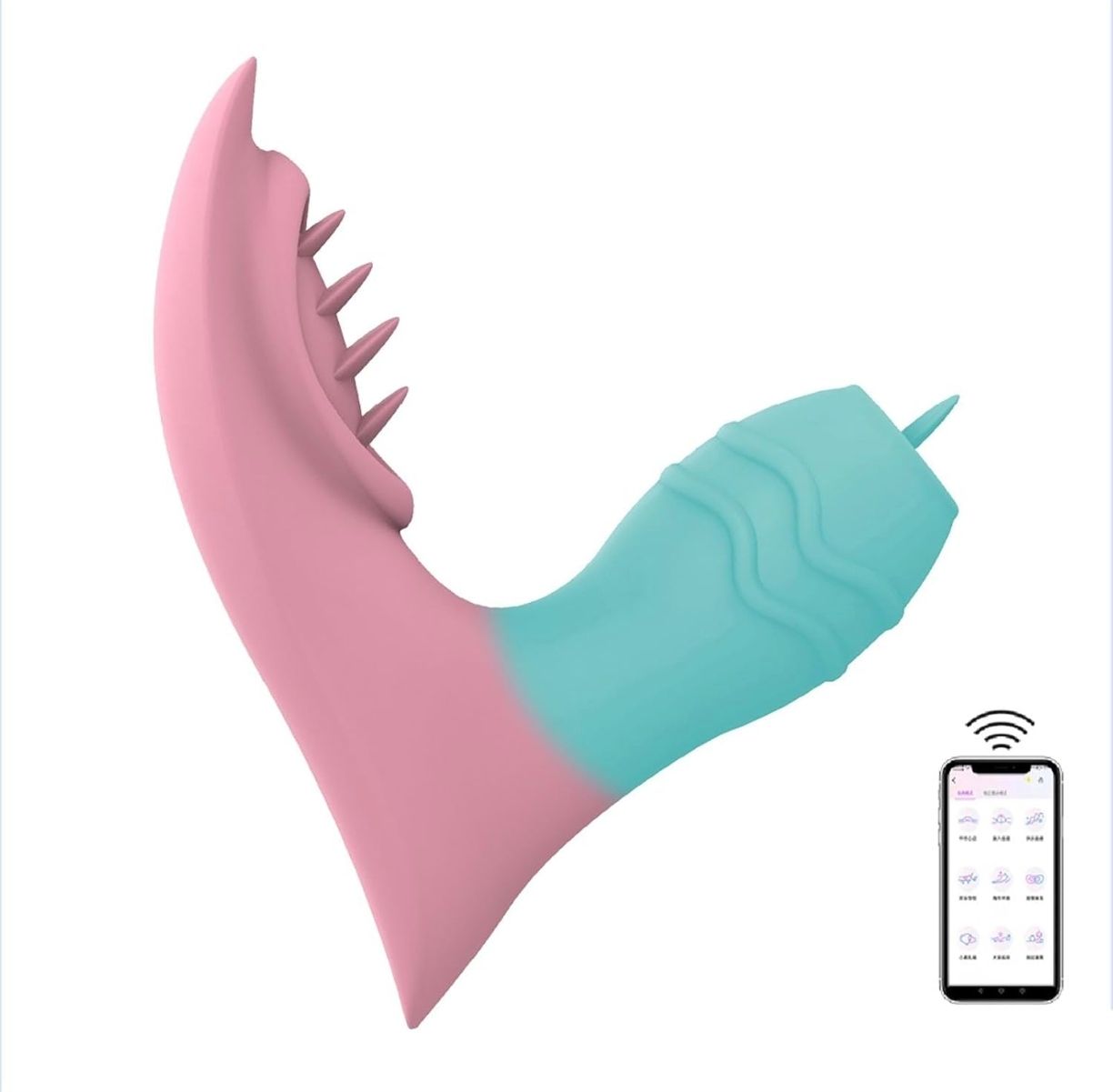 App Remote Control Tongue Licking Backdoor Wearable Female Sex Vibrator