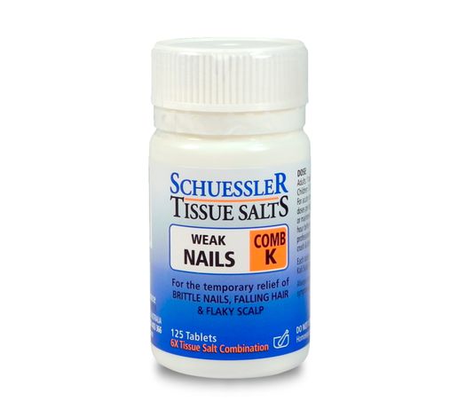 Schuessler Tissue Salts Comb K (Weak Nails) 125t