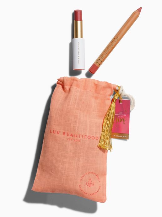 Lip Duo Deluxe Pouch, Colour: Nude Mauve