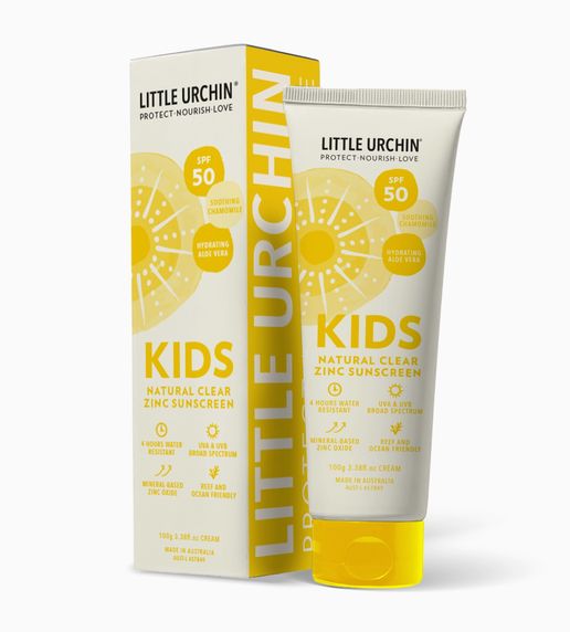 Kids Natural Clear Zinc Sunscreen Spf 50 100g