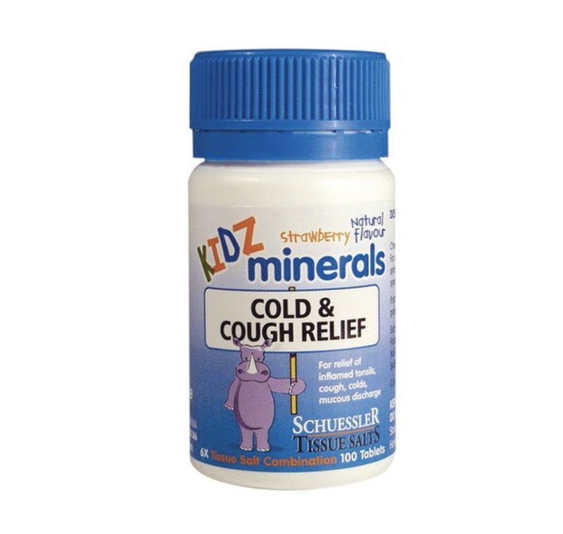 Schuessler Tissue Salts Kidz Minerals Cold &amp; Cough Relief 100t
