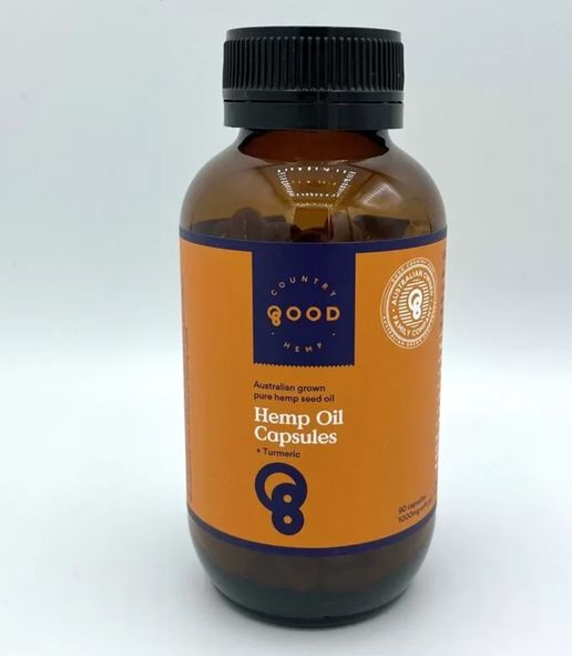 Hemp Oil Capsules with Turmeric – 90 x 1000mg capsules
