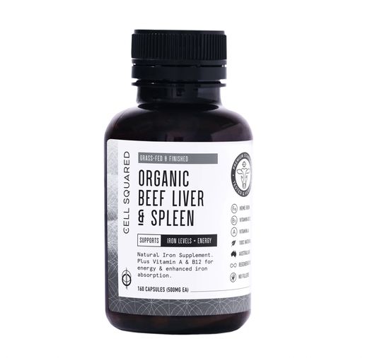 Organic Beef Liver &amp; Spleen Capsules