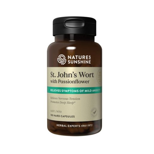 St. John&#39;s Wort with Passionflower 100 Capsules