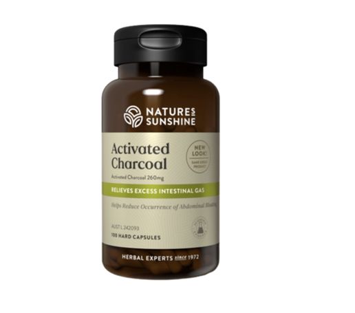 Activated Charcoal 260mg 100c