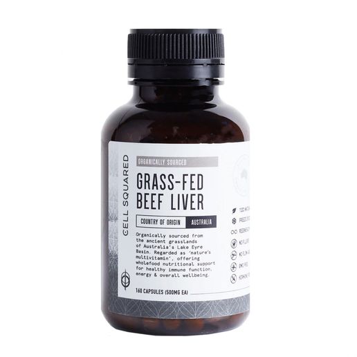 Organic Grass-Fed Beef Liver Capsules 160 Capusles