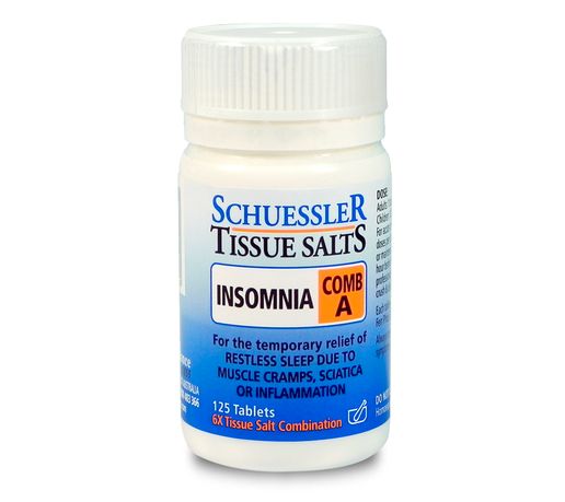 Schuessler Tissue Salts Comb A (Insomnia) 125t