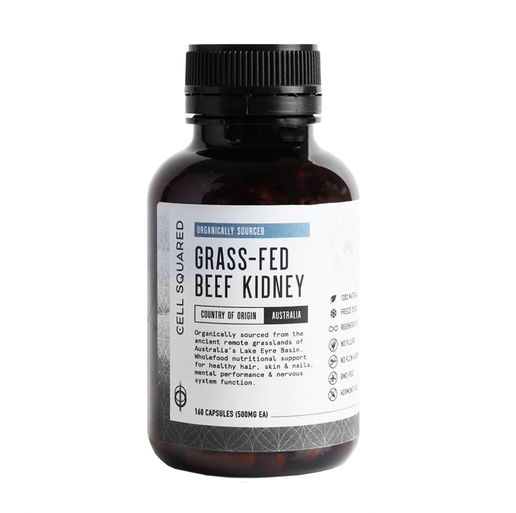 Organic Grass-Fed Beef Kidney Capsules 160 capsules