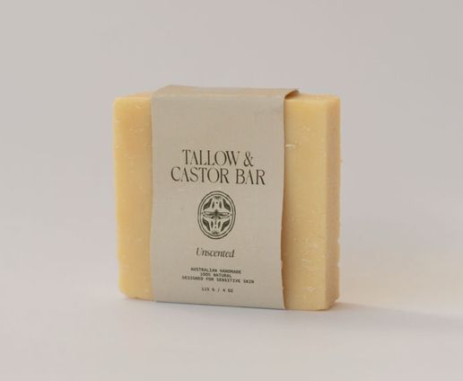 Tallow &amp; Castor Bar - Unscented