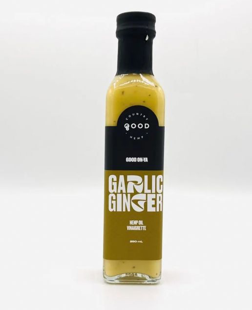 Garlic Ginger hemp oil vinaigrette, 250mL