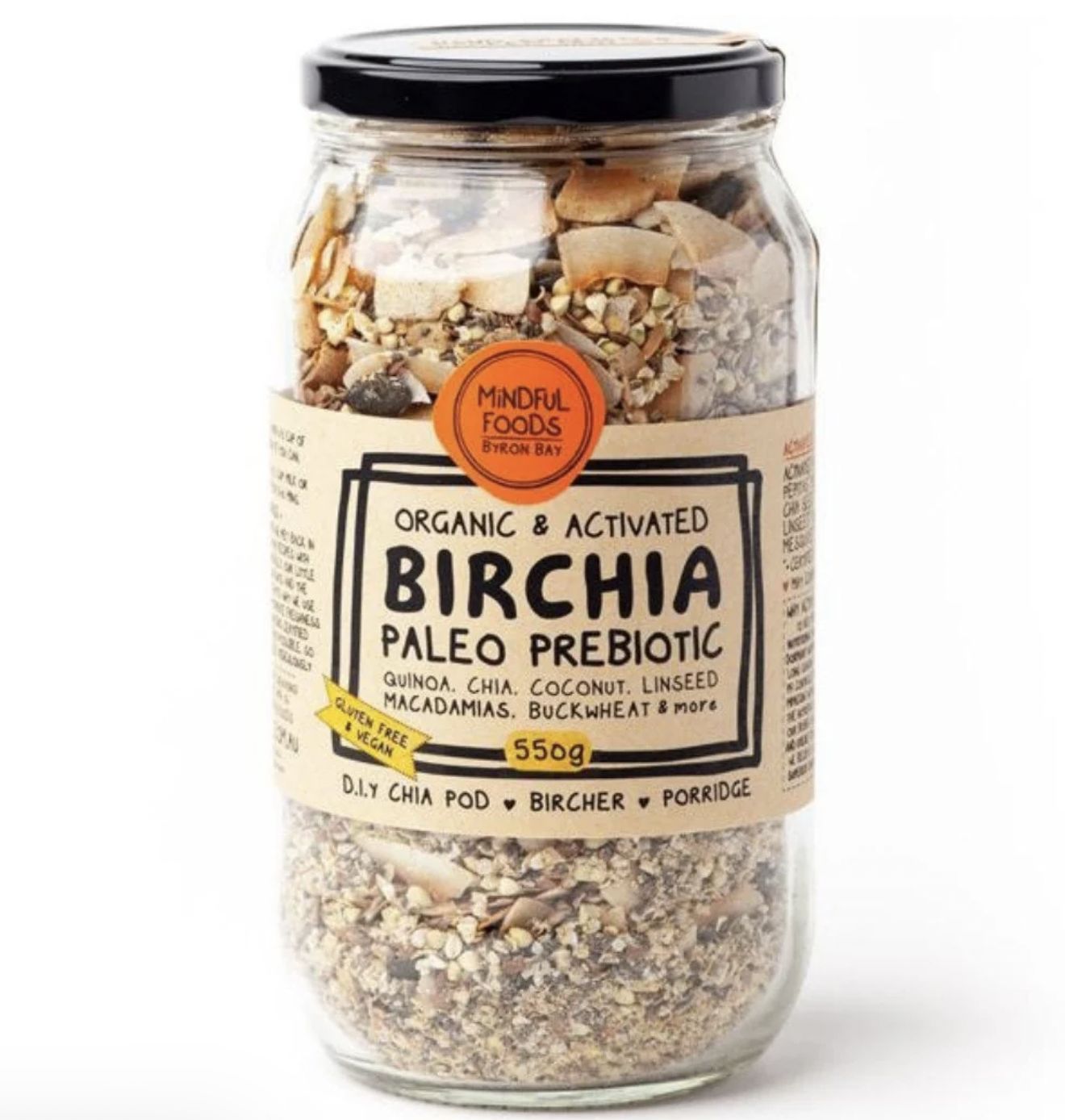 043 Organic Birchia Paleo Prebiotic Museli (per kg)