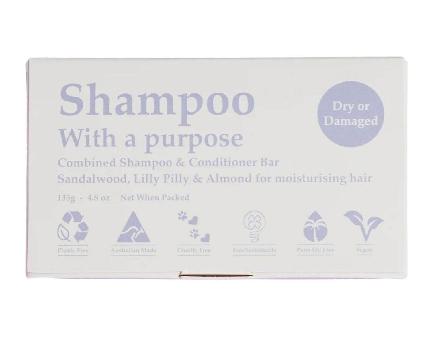 Shampoo &amp; Conditioner Bar 135g, Hair type: Dry or Damaged