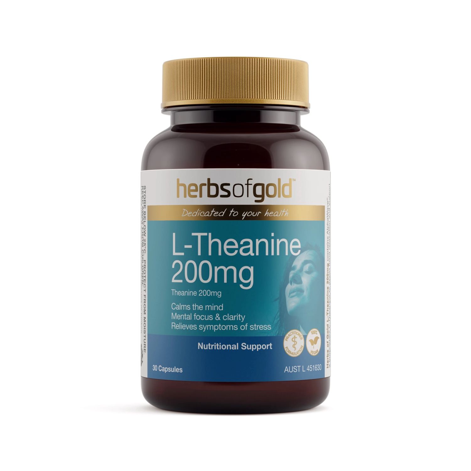 Herbs of Gold L-Theanine 200mg