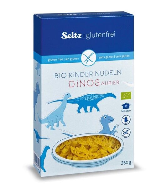 Alb-Gold Sietz Organic Kids Pasta Gluten Free Dinos 250g