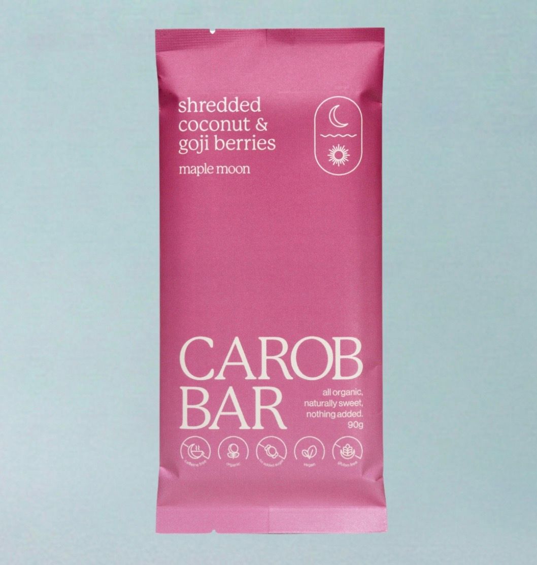 Maple Moon Carob Bars, Flavour: coconut &amp; goji
