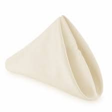 Napkin Polyester Ivory 
