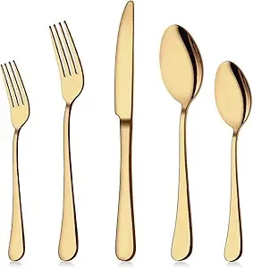 Gold Cutlery Set (5 pcs)