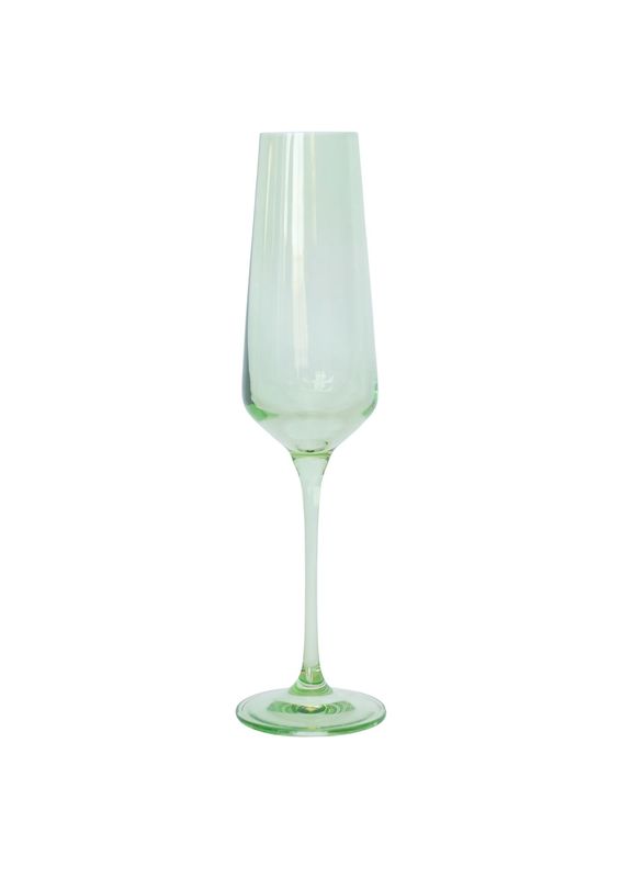Champagne Flutes Green Estelle