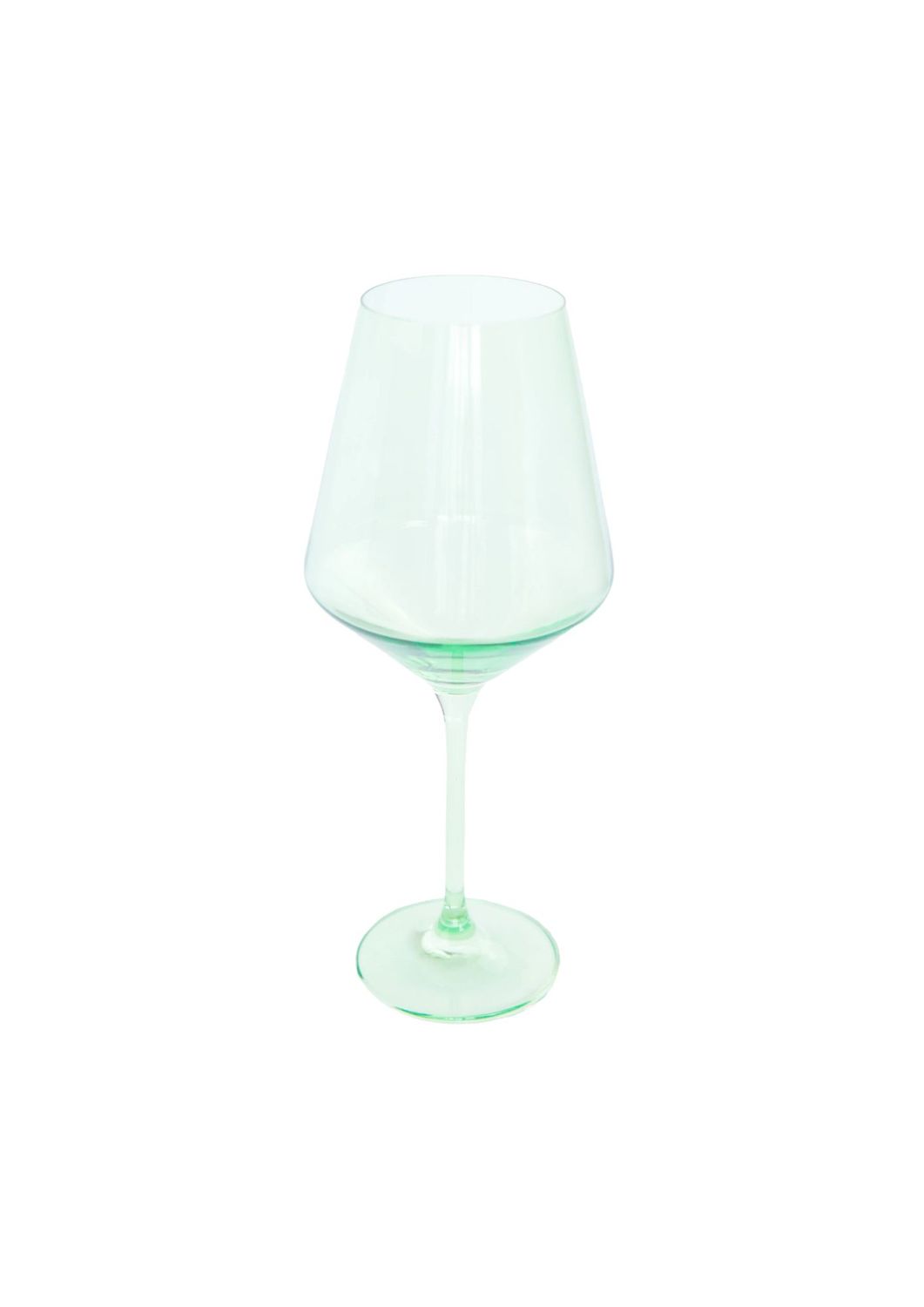 Green Estelle Stemmed Wine Glass