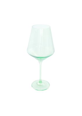 Green Estelle Stemmed Wine Glass
